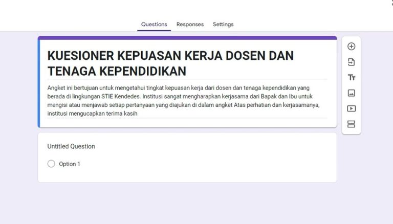 Cara Membuat Kuesioner Penelitian Di Google Form