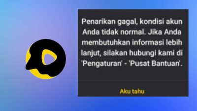 Penarikan Gagal Kondisi Akun Tidak Normal Snack Video Ini Solusinya !