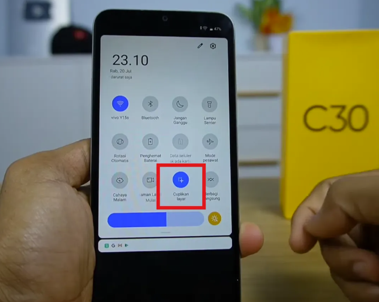 Cara Screenshot Hp Realme C30 dengan Gampang